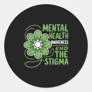 Sticker Rond Sensibilisation au suicide Dépression Anxiété Sant