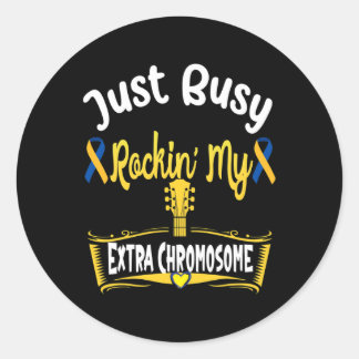 Sticker Rond Sensibilisation au syndrome de Down Enfants Enfant