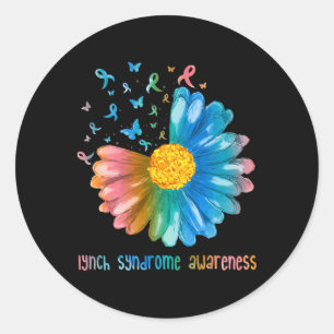 Sticker Rond Sensibilisation au syndrome du papillon de la marm