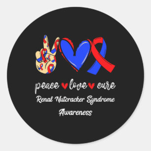 Sticker Rond Sensibilisation au syndrome du syndrome du nécript