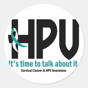 Sticker Rond Sensibilisation au VPH 1
