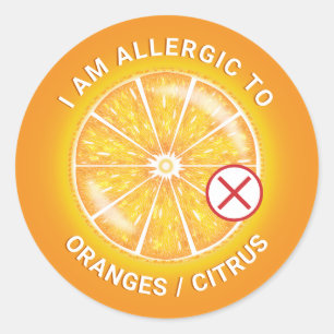 Sticker Rond Sensibilisation aux allergies alimentaires aux agr