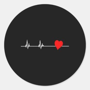 Sticker Rond Sensibilisation aux maladies cardiaques de la sant