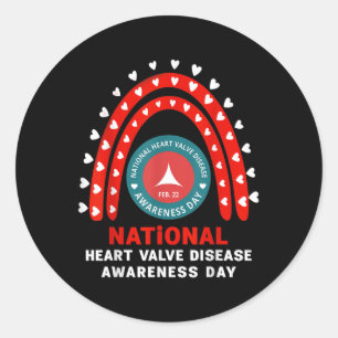 Sticker Rond Sensibilisation aux maladies cardiaques - Maladie