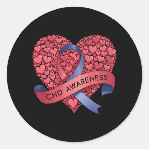 Sticker Rond Sensibilisation aux maladies cardiovasculaires Rib