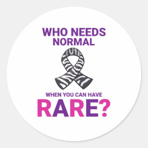 Sticker Rond Sensibilisation aux maladies rares Célébrer la rar