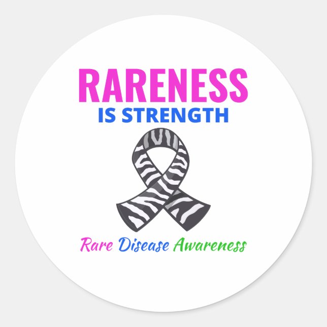 Sticker Rond Sensibilisation aux maladies rares Résistance à la (Devant)