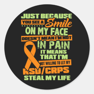 Sticker Rond Sensibilisation aux RSD CRPS