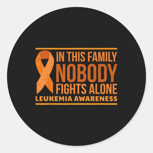 Sticker Rond Sensibilisation Dans Cette Famille Personne Ne Se  (Devant)