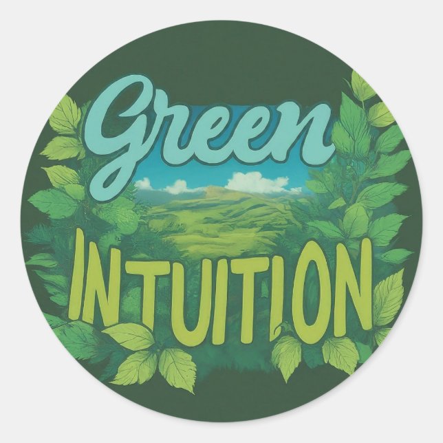 Sticker Rond Sensibilisation de l'environnement (Devant)