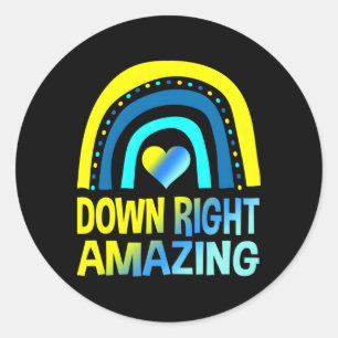 Sticker Rond Sensibilisation Extraordinaire au syndrome de Down