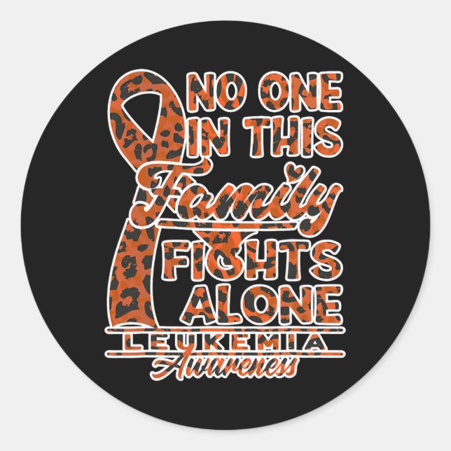 Sticker Rond Sensibilisation Je Personne Dans Cette Famille Ne  (Devant)