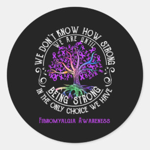 Sticker Rond Sensibilisation Nous Ne Sommes Pas Forts