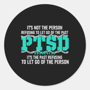 Sticker Rond Sensibilisation Ptsd Sensibilisation Ptsd Ribbon T