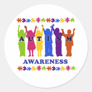 Sticker Rond Sensibilisation sur l'autisme 2009 Tee - shirts et