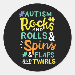 STICKER ROND SENSIBILISATION SUR L'AUTISME 3