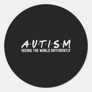 Sticker Rond Sensibilisation sur l'autisme Autisme Squad Soutie