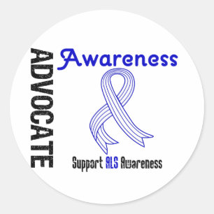Sticker Rond Sensibiliser aux SLA