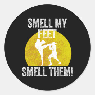 Sticker Rond Sentez Mes Pieds Sentez-Les Artiste Martiale Taekw