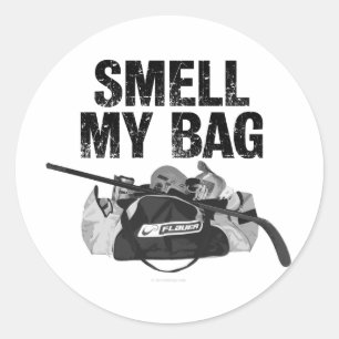 Sticker Rond Sentez mon sac (la puanteur d'hockey)