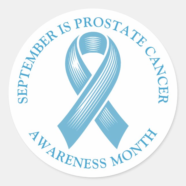 Sticker Rond Septembre est le mois de sensibilisation au cancer (Devant)