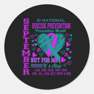 Sticker Rond Septembre : Sensibilisation nationale à la prévent