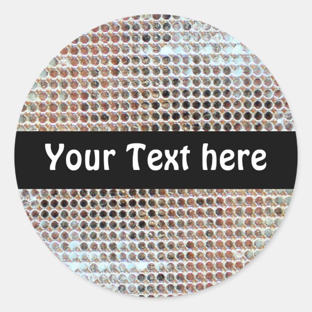 Sticker Rond Séquin personnalisable (Devant)