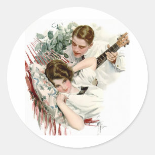 Sticker Rond Serenade d'été