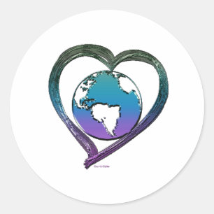 Sticker Rond Série EARTH LOVER