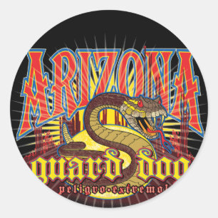 Sticker Rond Serpent de l'Arizona sur Guard