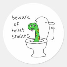Serpents de toilettes humour de salle de bain drôl