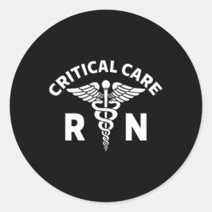 Sticker Rond Service Des Soins Critiques Service Des Soins Infi