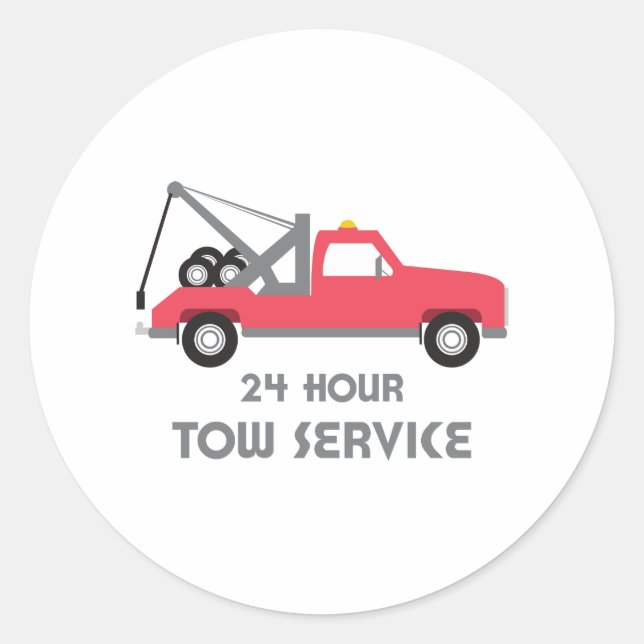 Sticker Rond Service Tow (Devant)