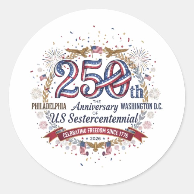 STICKER ROND SESTERCENTENNIAL (Devant)