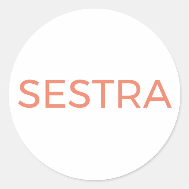 Sticker Rond SESTRA de l'émission télévisée Orphan Black (Devant)
