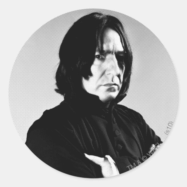 Sticker Rond Sévère Snape Armoiries Croisées (Devant)