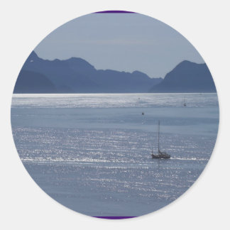 Sticker Rond Seward Inlet Alaska