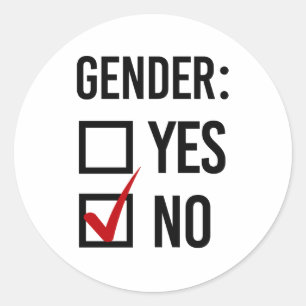 Sticker Rond Sexe Oui ou Non