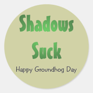 Sticker Rond Shadows Suck