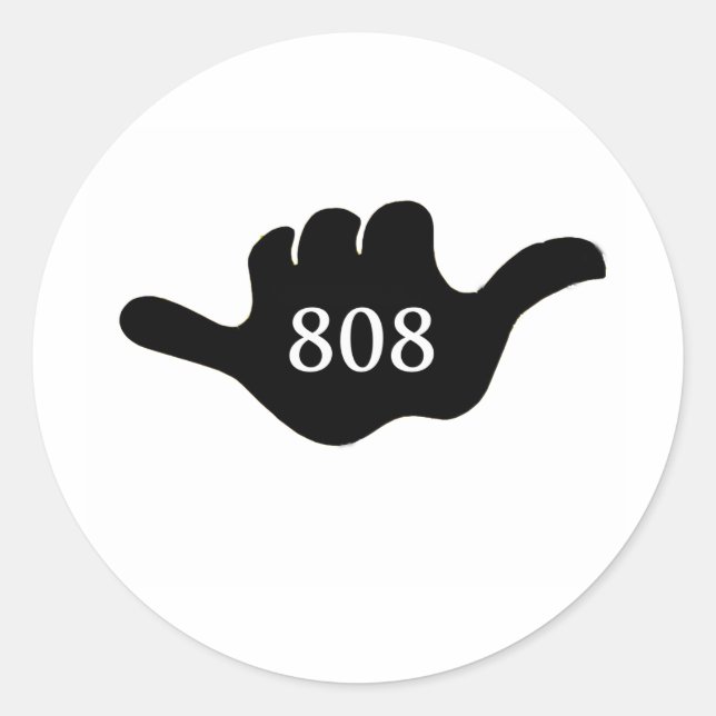 Sticker Rond Shaka 808 (Devant)