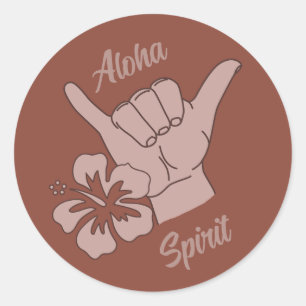Sticker Rond Shaka texte personnalisé
