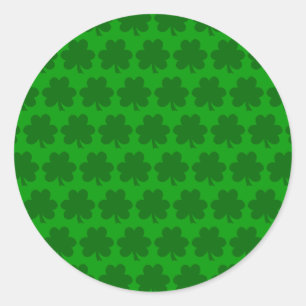 Sticker Rond Shamrock