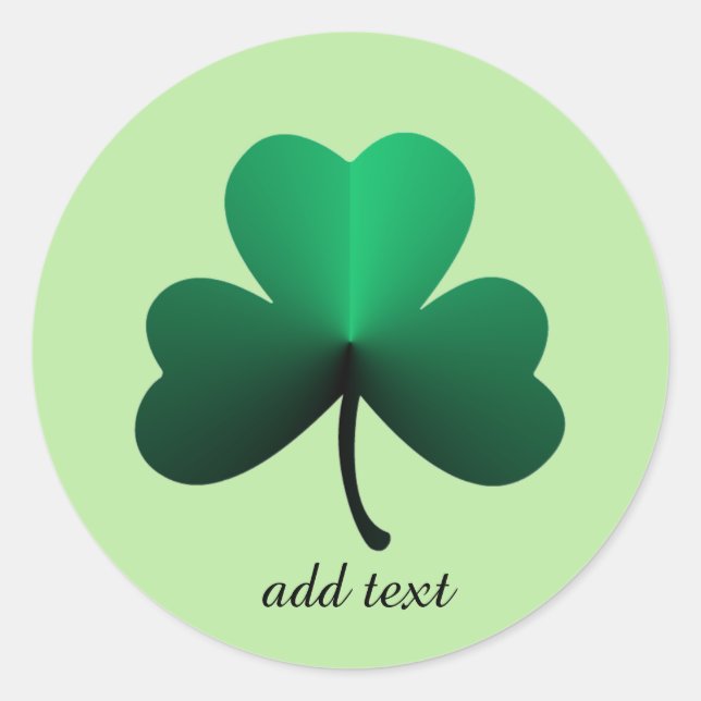 Sticker Rond Shamrock (Devant)
