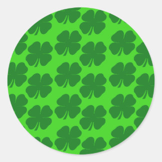 Sticker Rond Shamrock
