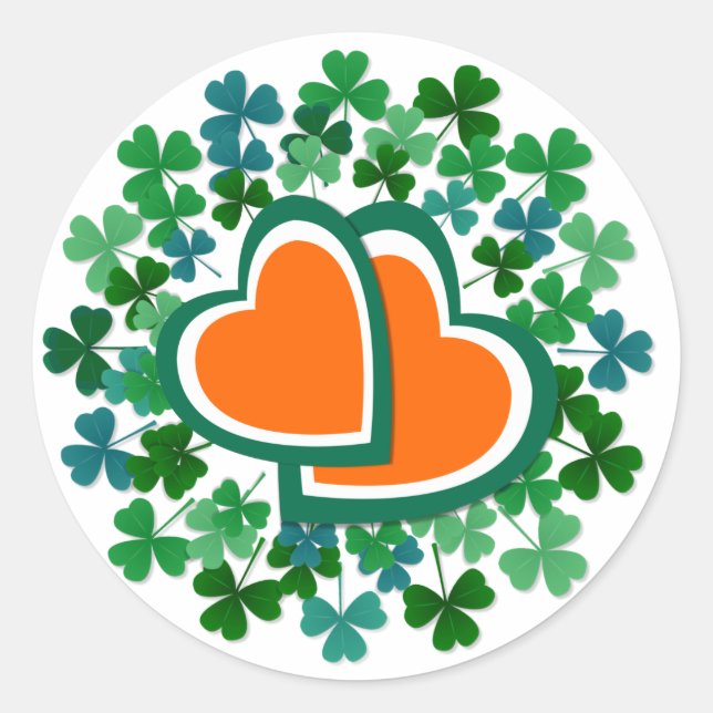 Sticker Rond Shamrock et plus (Devant)