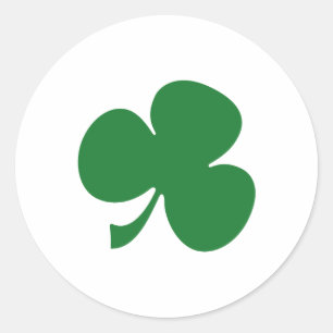 Sticker Rond Shamrock irlandais