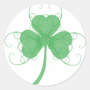 Sticker Rond Shamrock précis