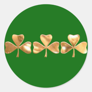 Sticker Rond shamrock tri penny