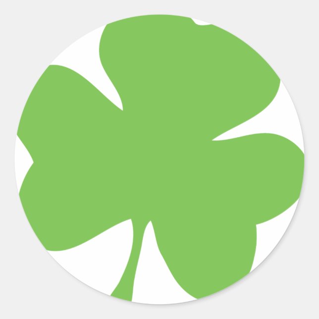 Sticker Rond shamrock vert (Devant)