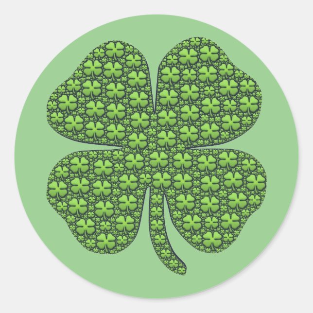 Sticker Rond Shamrocks Shamrocks (Devant)